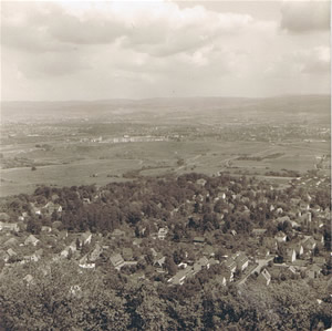 Blick vom Bismarckturm ca. 1966