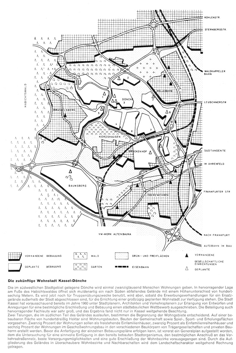 Dönchebebaungsplan 1960
