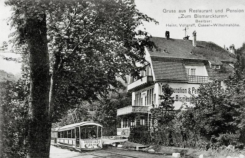 Postkarte Gasthaus zum Bismarckturm